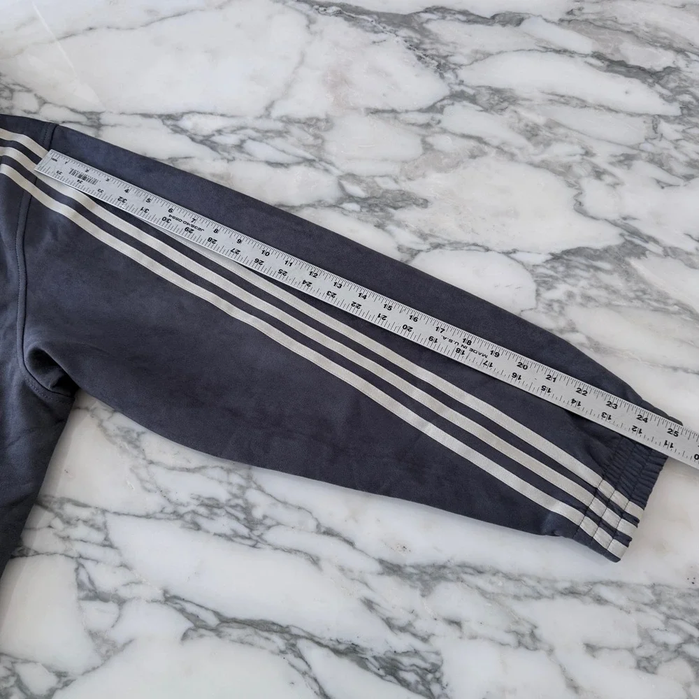 Adidas Originals Faux Suede Kung Fu Track Jacket Grey White HP0426 Mens XL
